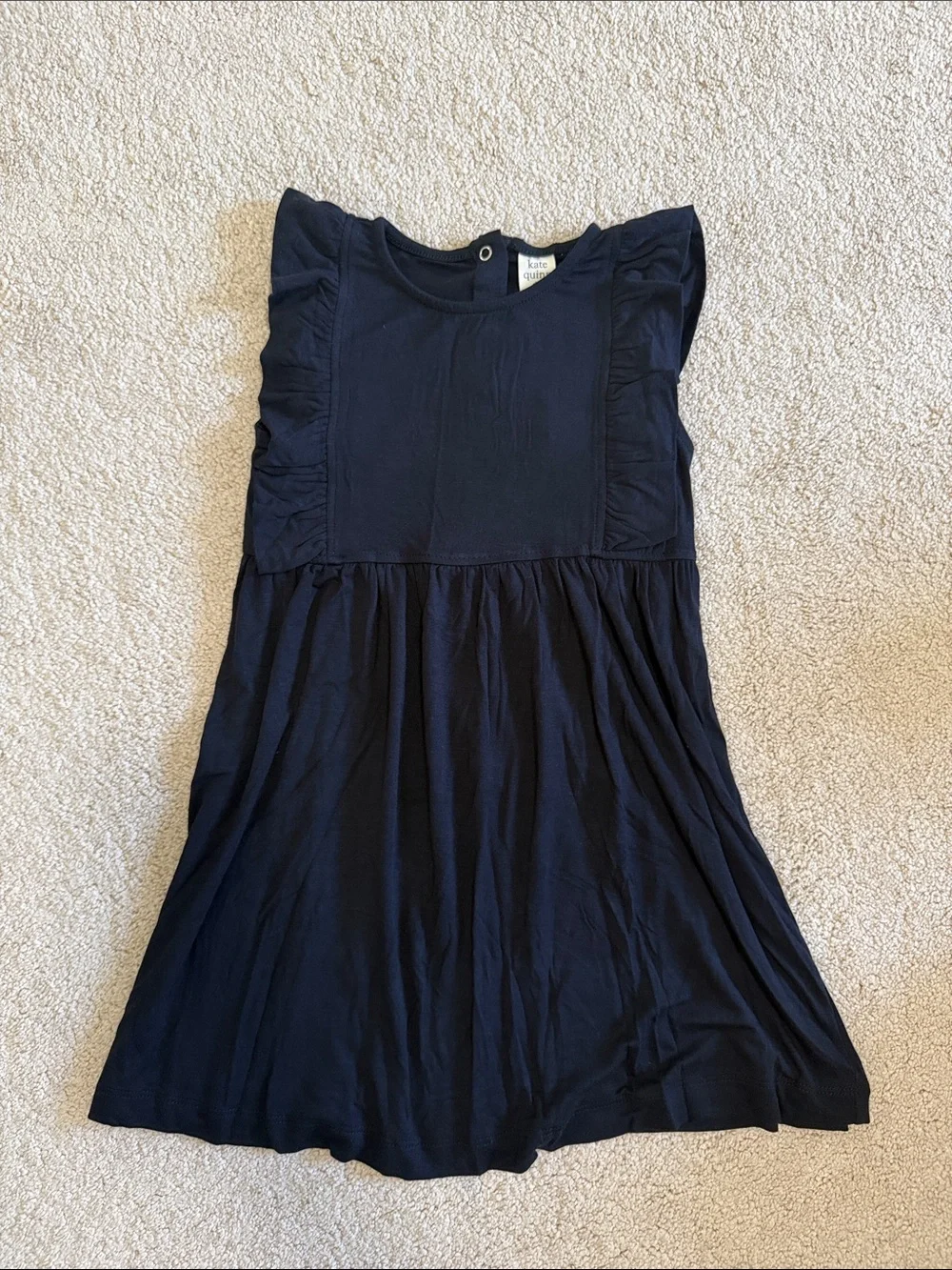 NWT Kate Quinn Black Ruffle-Trim Casual Dress - Picture 1 of 3